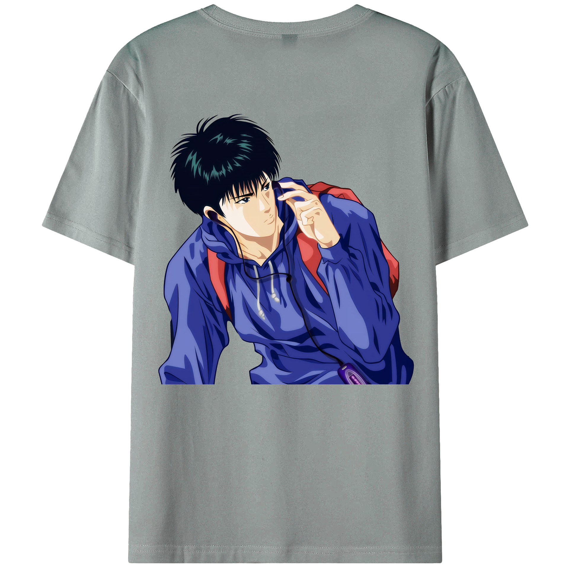（画像用） SLAM DUNK／スラムダンク 綿100％ メンズ半袖Tシャツ（バックプリント） 通気性